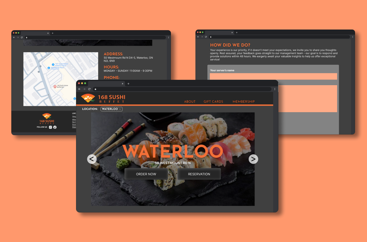 168 Sushi Redesign